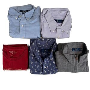 Ralph Lauren Mens Button Down Shirts Bundle of 5